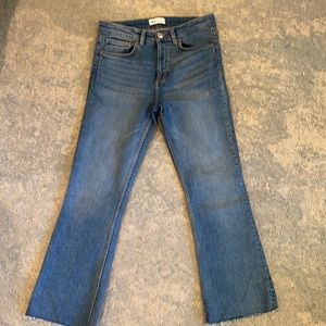 Zara ankle high waist jeans 8